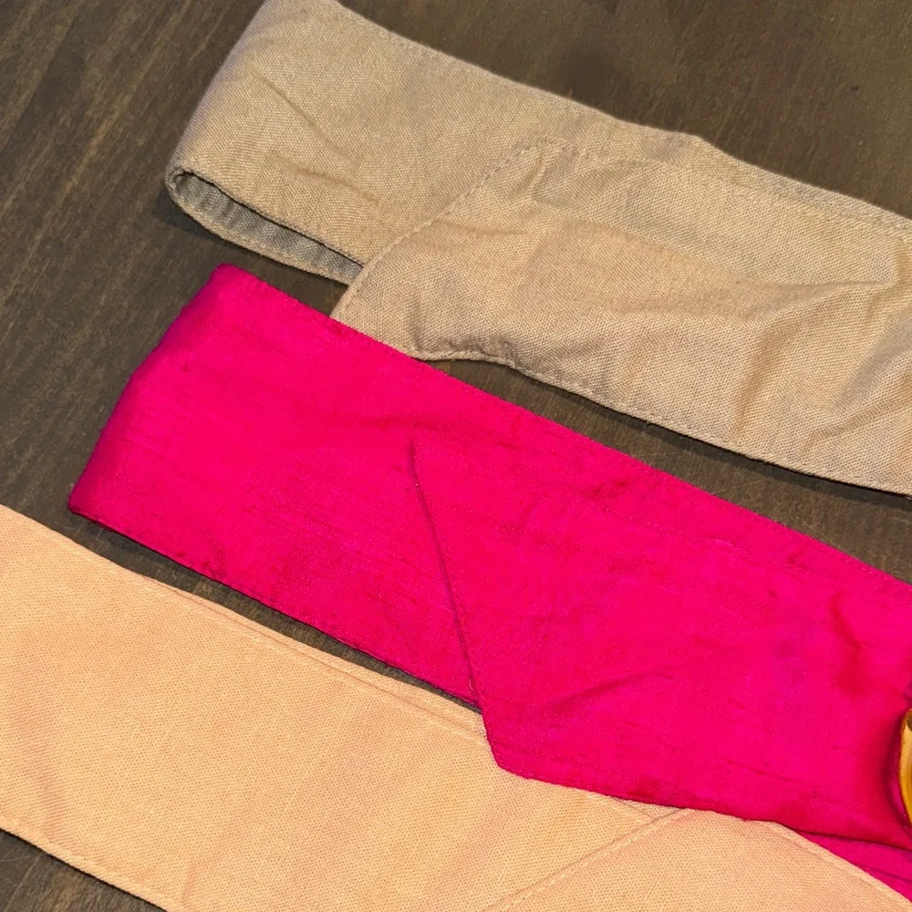 Lauren silk belts with bamboo closure - Picture 2 of 3